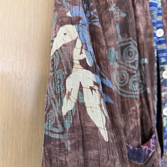 Kusnadi New York Vintage Boho Button Front Top / large - Picture 8 of 11